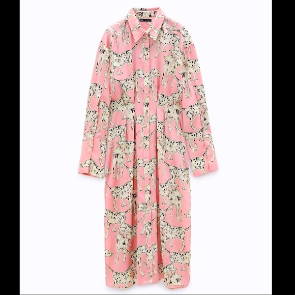 ZARA DALMATIAN DOG PRINTED LONG SHIRT - Picture 8 of 13